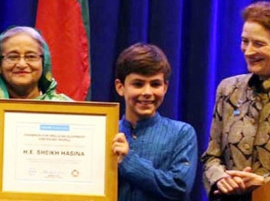 PM Sheikh Hasina receives special award 